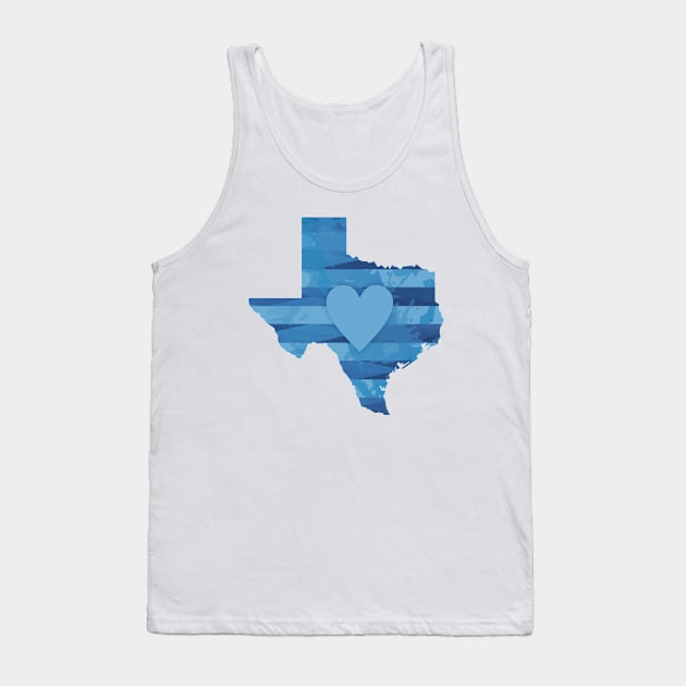 Texas Heart Tank Top by Dale Preston Design